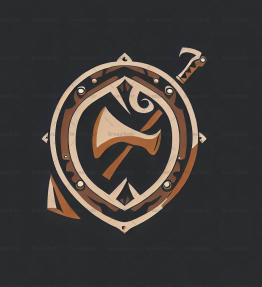 Wikingeraxt und Schild